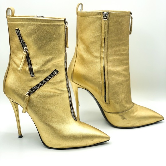 Giuseppe Zanotti Shoes - Giuseppe Zanotti Gold Boots